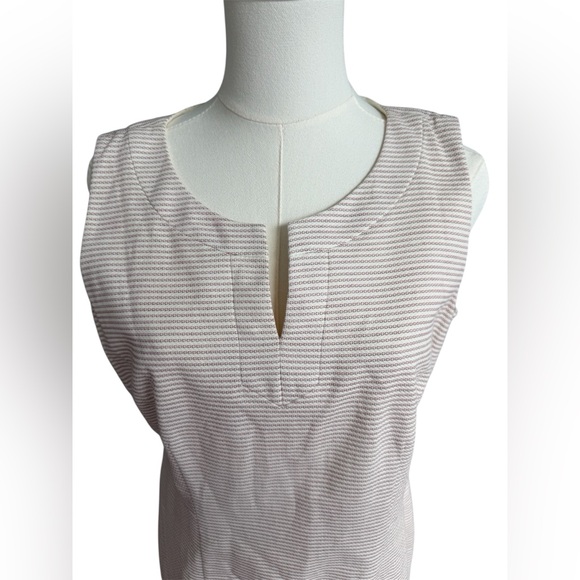 Talbots BISCAY FRESH STRIPE SHEATH DRESS SZ10P - Picture 4 of 7